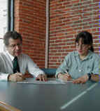 Allen Kronick with client