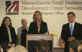 Lt. Gov. Kerry Healey at SBDC office