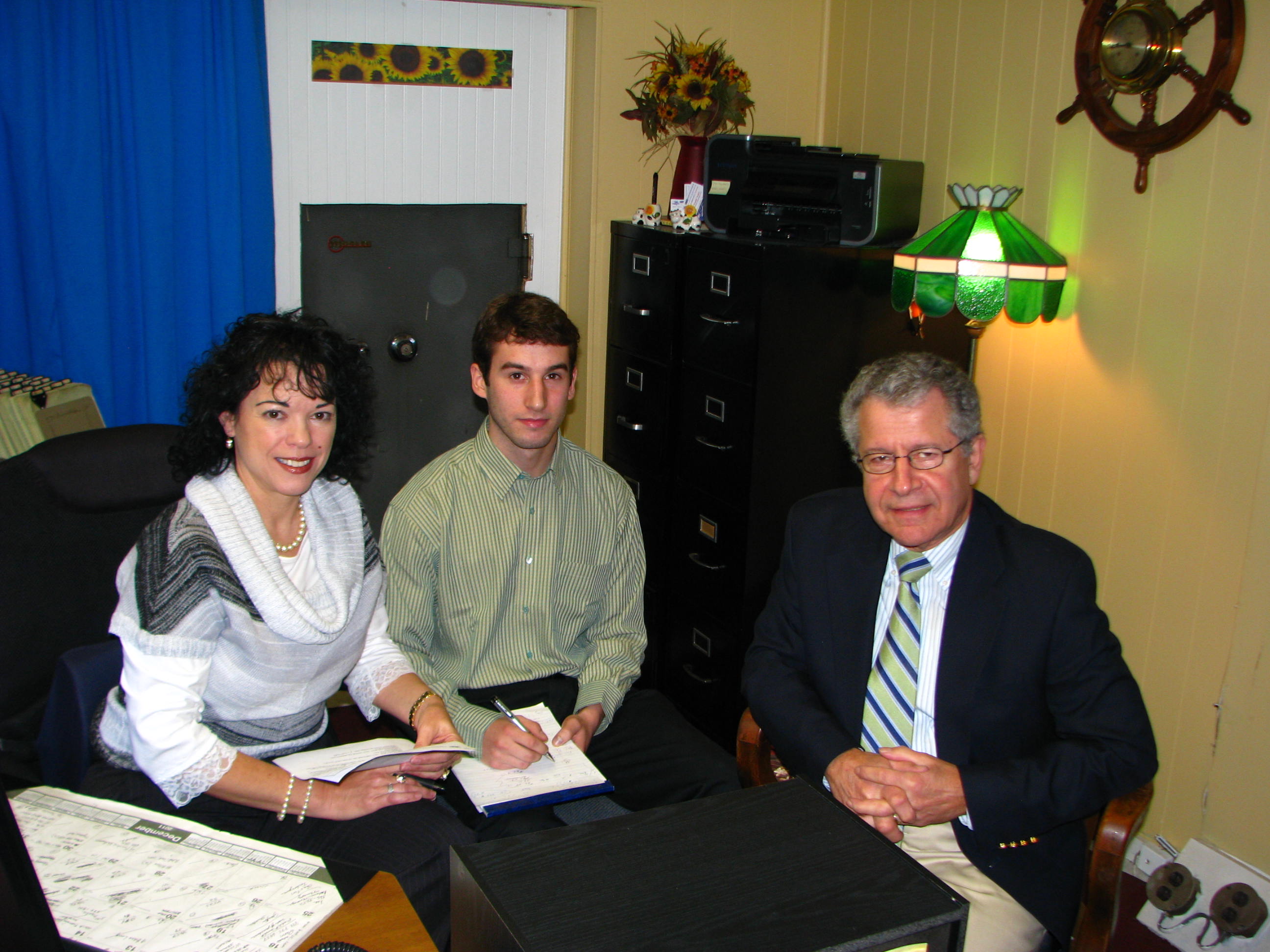 Allen Kronick, intern and client