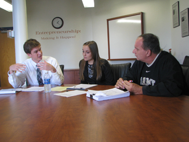 interns work with clients