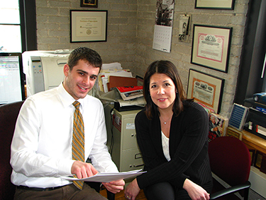 intern and client