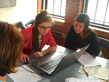 interns and clients